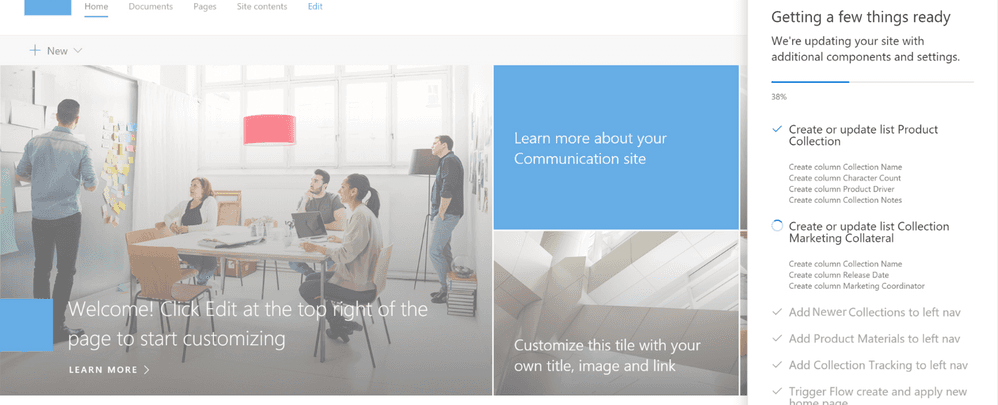 Modern SharePoint site creation with site designs and REST